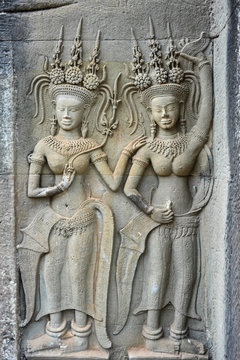 Donne Khmer di Angkor Wat
