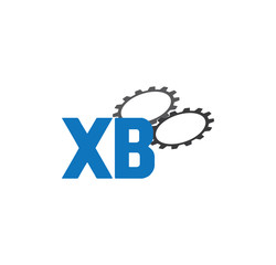 xb alphabet with 2 gears