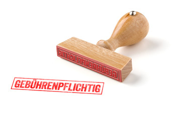 Holzstempel - Gebührenpflichtig