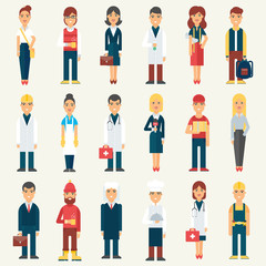People, professionals, occupation. Vector illustration