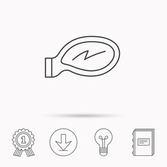 Car mirror icon. Driveway side view sign.