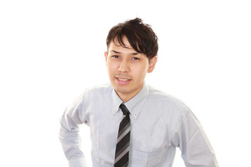 笑顔のビジネスマン