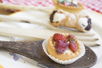 small pastry at the fruit