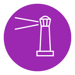 Lighthouse line icon.