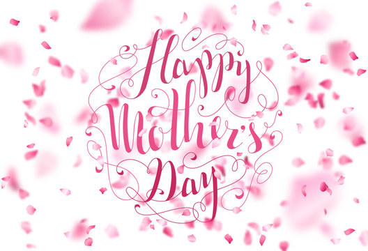 Happy Mother's Day. Spring Typographical Background.