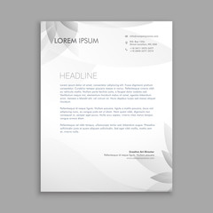 Fototapeta premium creative flower letterhead template