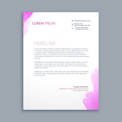 clean corporate letterhead design