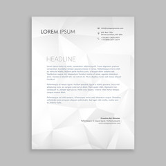 letterhead design in paper style