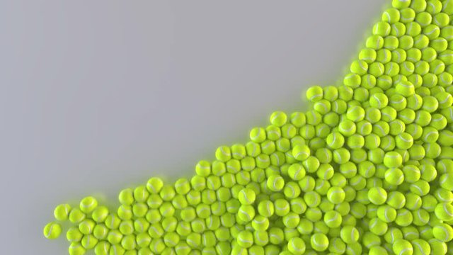Tennis ball flow transition with mask isolate