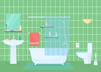 Bathroom vector illustration