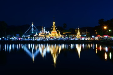 Wat Chong Klang and Wat Chong Kham Mae Hong Son, Northern of Thailand