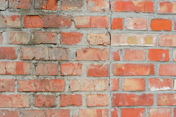 Fototapeta premium Brick texture with scratches and cracks