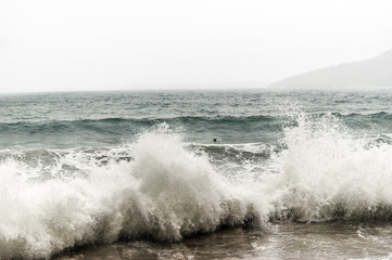 Bad weather on the Adriatic Sea