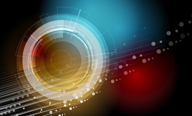 abstract technology background Business & development direction