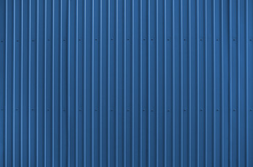 Texture of blue metal roofing