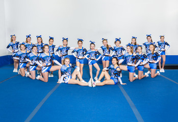 Portrait of beautiful cheerleaders 