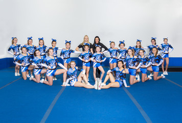 Portrait of beautiful cheerleaders