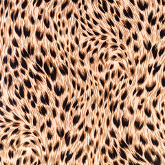 texture of print fabric striped leopard