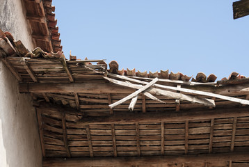 Abandoned destroyed house in Verona, Italy