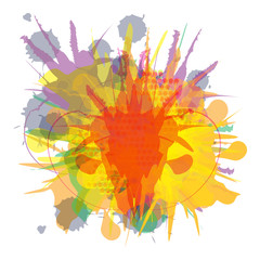 Splashes of Bright Colors, illustration 