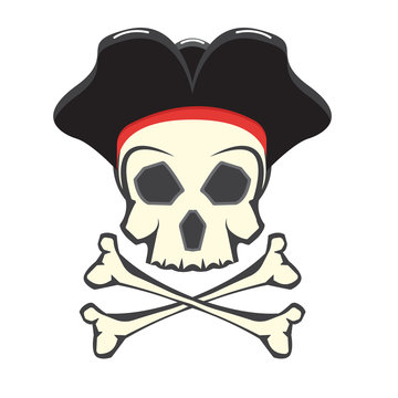 Pirate skull logo