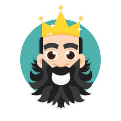 King logo. King icon