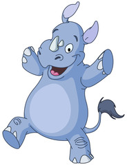 Dancing rhino