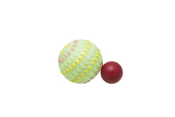 Two toys for dogs. Balls.