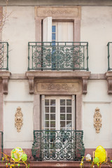Fototapeta na wymiar French balconies