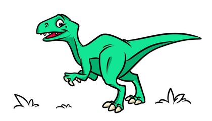 Dinosaur cartoon illustration isolated image animal character