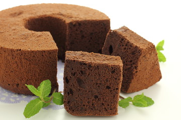 チョコレートシフォンケーキ