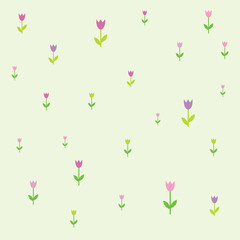 Flowers - seamless pattern