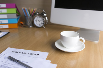 Office desk select focus