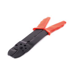 Wire stripper over white isolated background