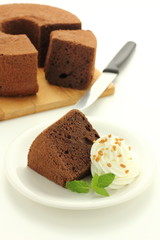 チョコレートシフォンケーキ