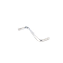 Hex metal allen key over white isolated background