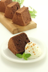 チョコレートシフォンケーキ