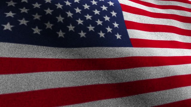 USA Flag, Textile Carpet Background, Loop, 4k
