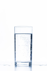 glass of water isolated on white
