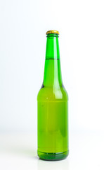 green beer bottle