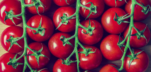 Fresh red tomatoes background