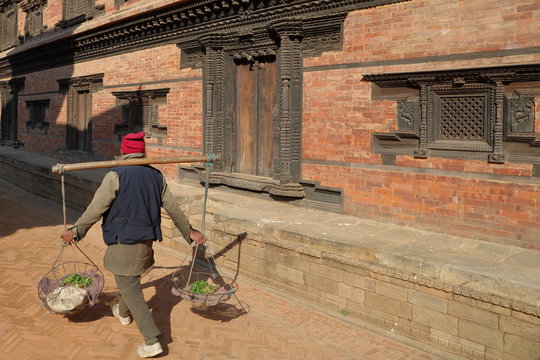 Vendeur ambulant à Durbar Square – Bhaktapur – Nepal