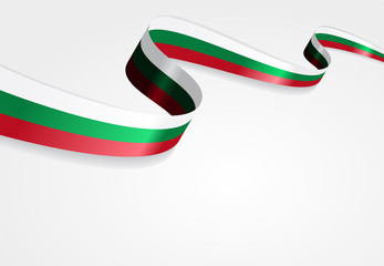Bulgarian flag background. Vector illustration. - obrazy, fototapety, plakaty
