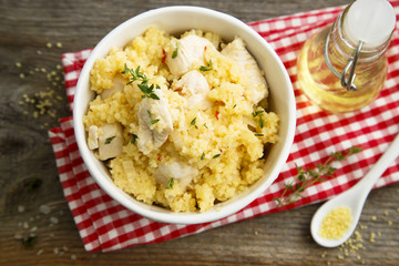 Chicken with couscous