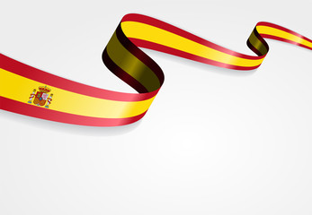 Spanish flag background. Vector illustration.