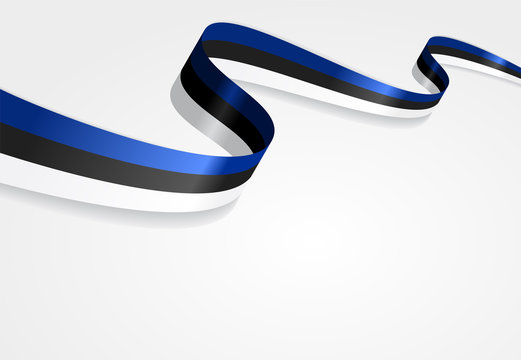 Estonian flag background. Vector illustration.