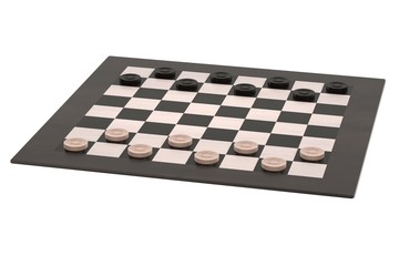 3d rendering of checkers game