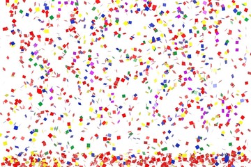 3d render of party confetti