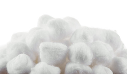 Fototapeta na wymiar cotton on white background