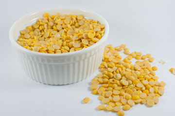 close up of a bowl of yellow beans